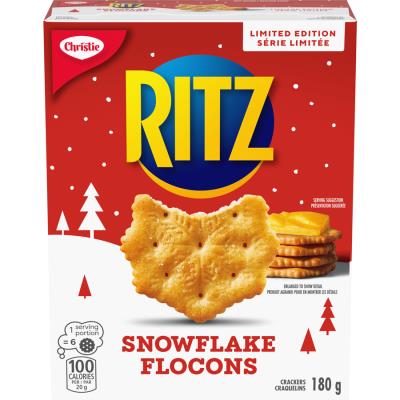 B01211 : Christies B01211 : Lunch and snacks - Cookies - Ritz Cookies Snowflakes CHRISTIES, RITZ COOKIES snowflakes, 12 x 180G