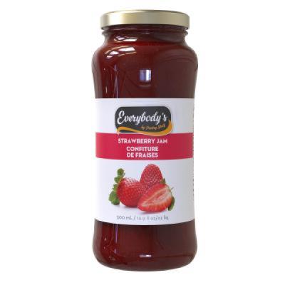 C715-OU : Everybody's C715-OU : Lunch and snacks - Spreads - Strawb. Jam EVERYBODY'S, STRAWB. JAM , 12 x 500ML