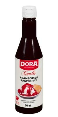 C875 : Dora C875 : Lunch and snacks - Spreads - Raspberry Coulis DORA, raspberry coulis, 12 x 340 ML