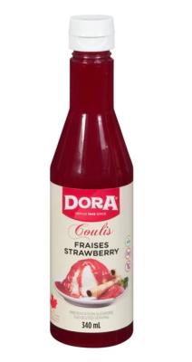 C877 : Dora C877 : Lunch and snacks - Spreads - Strawberry Coulis DORA, strawberry coulis, 12 x 340 ML