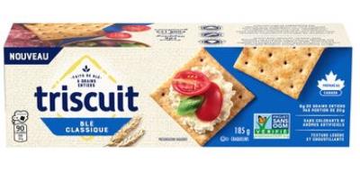 CB0122-OU : Triscuits CB0122-OU : Confectionery - Chips - Classic Crackers (wheat) TRISCUITS, classic CRACKERS (wheat), 12 x 185g