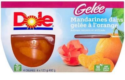 CF97-OU : Dole CF97-OU : Lunch and snacks - Fruity - Fruit Cup Madarines Orange Jelly DOLE, FRUIT CUP MADARINES ORANGE jelly, 6 x (4 x 123G)