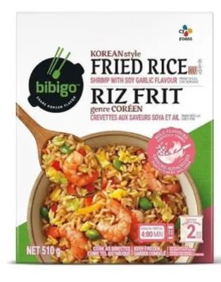 CG0272-OU : Bibigo CG0272-OU : Nuts and Seeds - Rice - Fried Rice Shrimp Soy And Garlic BIBIGO, FRIED RICE shrimp soy and garlic, 9 x 510g