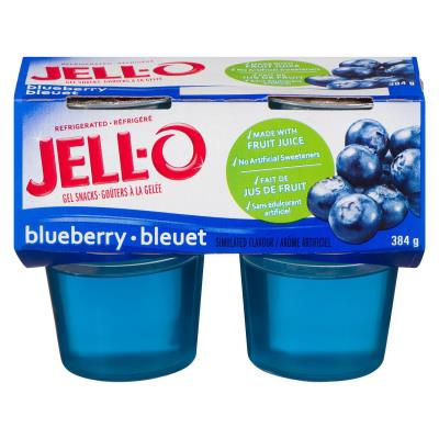 CG240-OU : Jell-o CG240-OU : Confectionery - Marshmallows - Blueberry Jelly JELL-O, BLUEBERRY JELLY, 6 x (4 x 96g)