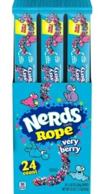 CG5634-OU : Nerds CG5634-OU : Confectionery - Candy - Very Berry ''ropes'' NERDS , very berry ''ROPES'' , 12 x (24 x 26G)