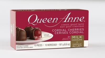 CG603 : Queen anne milk CG603 : Confectionery - Chocolate - Cherry Choc QUEEN ANNE MILK,CHERRY CHOC, 36X187g