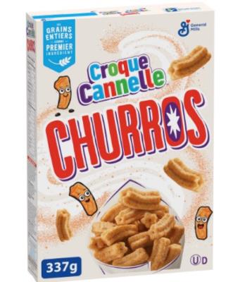 CG6101 : Gen.mills CG6101 : Lunch and snacks - Cookies - Croque Cinnamon Churros Cereal GEN.MILLS,CROQUE CINNAMON churros CEREAL ,12 x 337G