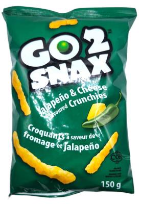 CG7225-OU : Go 2 snax CG7225-OU : Lunch and snacks - Cookies - Jalapeno & Cheese Crunchie GO 2 SNAX,JALAPENO & CHEESE crunchie, 12 x 150g