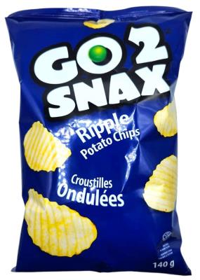 CG7229-OU : Go 2 snax CG7229-OU : Confectionery - Chips - Ripple Original Chips GO 2 SNAX,RIPPLE ORIGINAL CHIPS, 16 x 140g