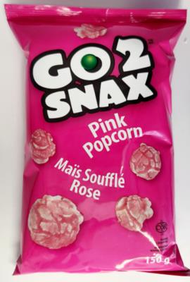 CG7338-OU : Go 2 snax CG7338-OU : Confectionery - Chips - Pink Popcorn GO 2 SNAX, pink POPCORN, 15 x 150g