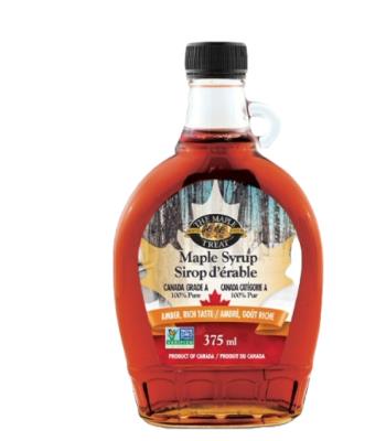 CG9899 : The maple treat CG9899 : Lunch and snacks - Maple syrup - Maple Syrup Amber ''a'' (glass) THE MAPLE TREAT,MAPLE SYRUP amber ''A'' (GLASS),12 x 375ml