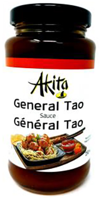 CH228 : Akita CH228 : Condiments - Sauce - General Tao Sauce AKITA, GENERAL TAO SAUCE, 12 x 250 ML (mi decembre 2024)