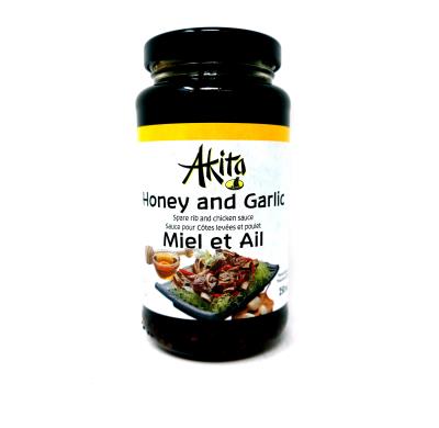 CH286 : Akita CH286 : Condiments - Sauce - Honey & Garlic Sauce AKITA, HONEY & GARLIC SAUCE, 12 x 250 ML