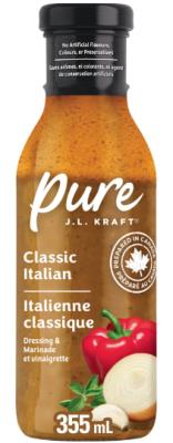 CH9602-OUD : Kraft CH9602-OUD : Oils and vinegars - Oil - Pure Italian Vinaigrette KRAFT, PURE ITALIAN VINAIGRETTE, 12 x 355 ML