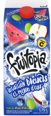 CJ3989-OU : Fruitopia CJ3989-OU : Beverages - Juice - Bluberry Watermelon Juice FRUITOPIA, BLUBERRY WATERMELON juice,8 x 1.75 L