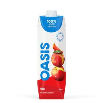 CJ880-OU : Oasis CJ880-OU : Beverages - Juice - Apple Juice OASIS, APPLE JUICE, 12 x 960 ML