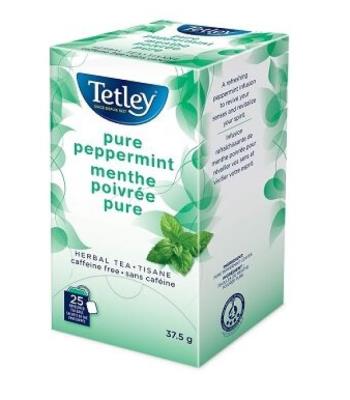 CK0011 : Tetley CK0011 : Beverages - Juice - Pure Tea Peppermint TETLEY, PURE TEA peppermint, 6 x 25 bags