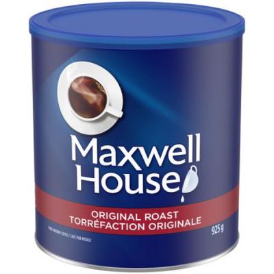 CK145-FEV : Maxwell house CK145-FEV : Beverages - Coffee - Original Coffee (tin) MAXWELL HOUSE , ORIGINAL COFFEE (tin) , 49 cs x (6 x 925g)