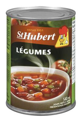 CS0030 : St-hubert CS0030 : Pasta, rice and noodles - Soups - Vegetable Soup ST-HUBERT,VEGETABLE SOUP, 24 x 540 ML