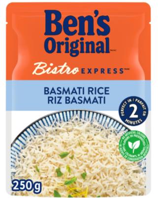 CS54 : Ben's CS54 : Nuts and Seeds - Rice - Bistro Express Rice Basmati BEN'S, BISTRO EXPRESS RICE basmati, 12 x 250g