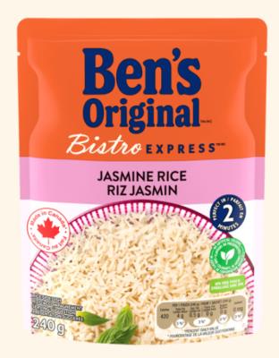 CS59 : Ben's CS59 : Nuts and Seeds - Rice - Bistro Express Jasmine Rice 12 X 240g BEN'S, BISTRO EXPRESS jasmine RICE 12 x 240g