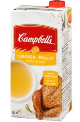 CS989 : Campbell's CS989 : Pasta, rice and noodles - Soups - Chicken Broth CAMPBELL'S, CHICKEN BROTH, 12 x 900 ML