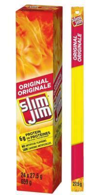 CV1153 : Slim jim CV1153 : Condiments - Sauce - Giant Original Sausage Snack SLIM JIM , GIANT ORIGINAL SAUSAGE SNACK , 6 x (24 x 27.5g)