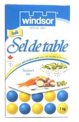 E0105-OU : Windsor E0105-OU : Condiments - Salt - Table Salt WINDSOR, TABLE SALT, 24X1KG