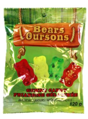 G441 : Gummy zone G441 : Confectionery - Candy - Gummy Bear Candy GUMMY ZONE, GUMMY BEAR CANDY, 24 x 120g