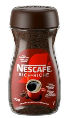 K41 : Nescafe K41 : Beverages - Coffee - Rich Instant Coffee (1/2 Skid) NESCAFE, rich INSTANT COFFEE (1/2 SKID), 300 x 170g