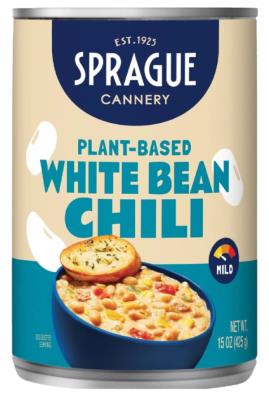 S39-OU : Sprague S39-OU : Condiments - Sauce - Chili White Beans SPRAGUE, CHILI white beans, 6 x 425g